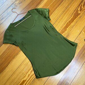 Windsor Green 100% Silk Shirt